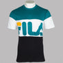 Fila Vintage Vialli Colour Block T-Shirt Harbour Blue
