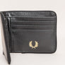Fred Perry Arch Branded Billfold Wallet Black/Gold