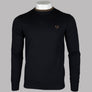 Fred Perry Classic Crew Neck Jumper Black/Shaded Stone