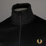 Fred Perry Colour Block Track Jacket Black