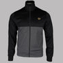 Fred Perry Colour Block Track Jacket Black