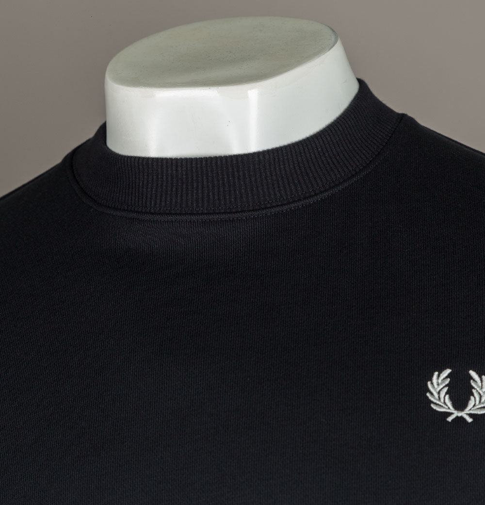 Fred Perry Crew Neck Sweatshirt Black – Bronx Clothing