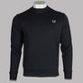Fred Perry Crew Neck Sweatshirt Black