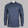 Fred Perry LS Oxford Check Shirt French Navy