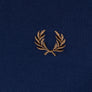 Fred Perry LS Twin Tipped Polo Shirt French Navy