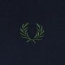 Fred Perry LS Twin Tipped Polo Shirt Navy/Night Green
