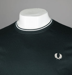 Fred Perry LS Twin Tipped T-Shirt Night Green