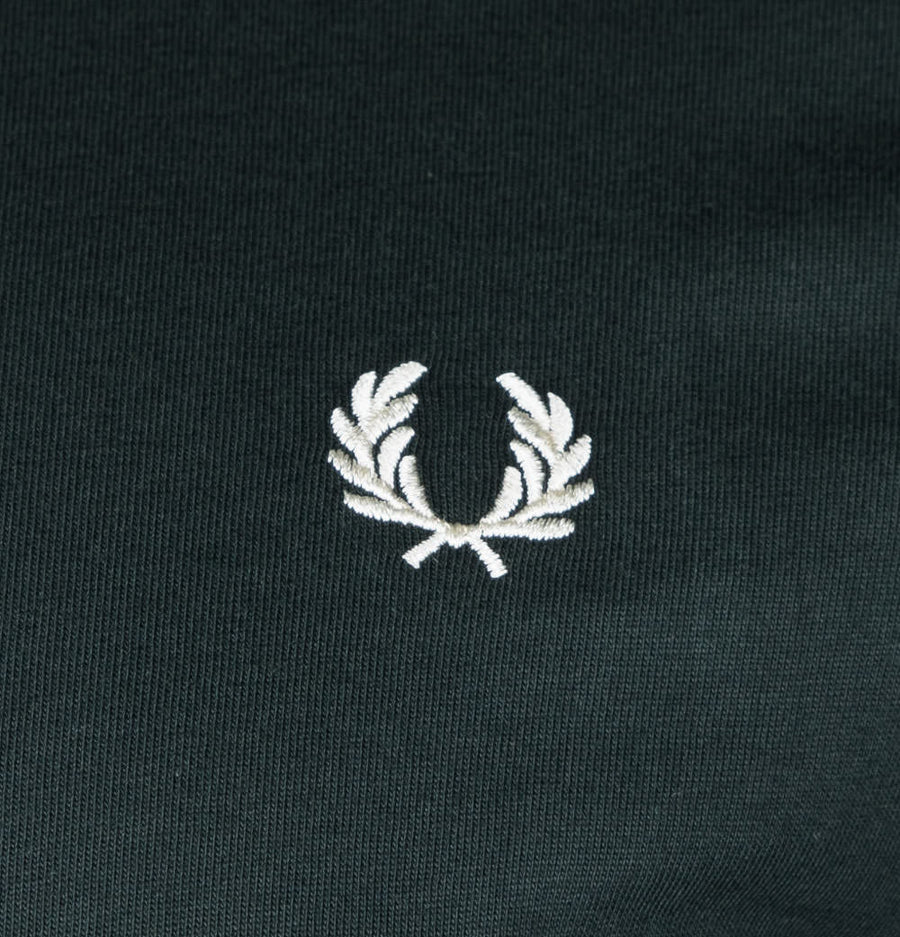 Fred Perry LS Twin Tipped T-Shirt Night Green
