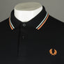 Fred Perry M3600 Polo Shirt Black/Blue/Clay