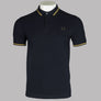 Fred Perry M3600 Polo Shirt Navy/1964 Yellow
