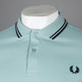 Fred Perry M3600 Polo Shirt Silver Blue/Black