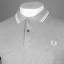 Fred Perry M3600 Polo Shirt Steel Marl/White