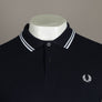Fred Perry M3600 Polo Shirt Navy Blue/White
