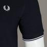 Fred Perry M3600 Polo Shirt Navy Blue/White