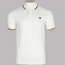 Fred Perry M3600 Polo Shirt Snow White/Gold