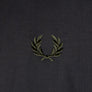 Fred Perry Padded Zip Through Jacket Black
