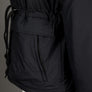 Fred Perry Padded Zip Through Jacket Black