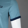Fred Perry Ringer T-Shirt Ash Blue/Blue