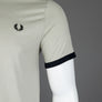 Fred Perry Ringer T-Shirt Light Oyster