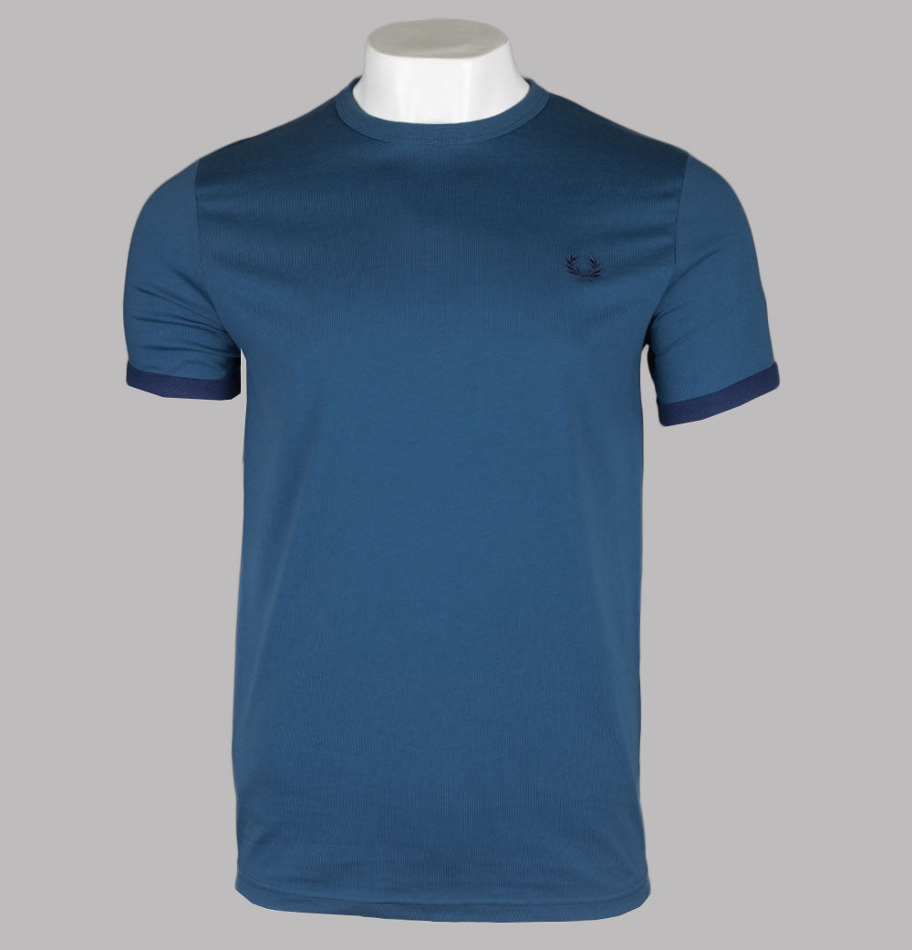 fred perry sky blue t shirt