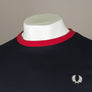 Fred Perry Ringer T-Shirt Navy/Blood