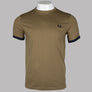 Fred Perry Ringer T-Shirt Shaded Stone