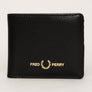Fred Perry Scotch Grain Textured Wallet Black