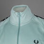 Fred Perry Taped Track Jacket Silver Blue