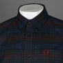 Fred Perry Tartan Shirt French Navy
