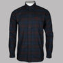 Fred Perry Tartan Shirt French Navy