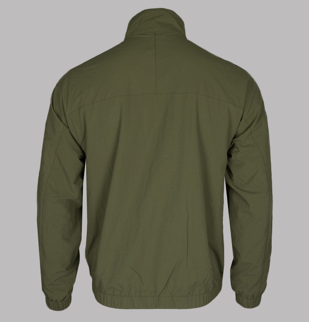 Fred Perry Tonal Taped Shell Jacket Military Green