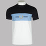 Fred Perry Embroidered Panel T-Shirt Snow White