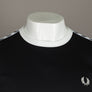 Fred Perry Taped Ringer T-Shirt Black