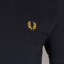 Fred Perry Tipped Placket Polo Shirt Black