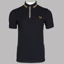 Fred Perry Tipped Placket Polo Shirt Black