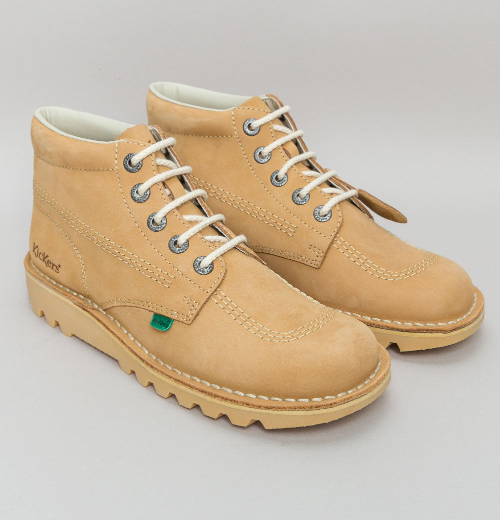 Beige Kickers Women's Kick Hi Ankle Boots Kickers KICK WAY