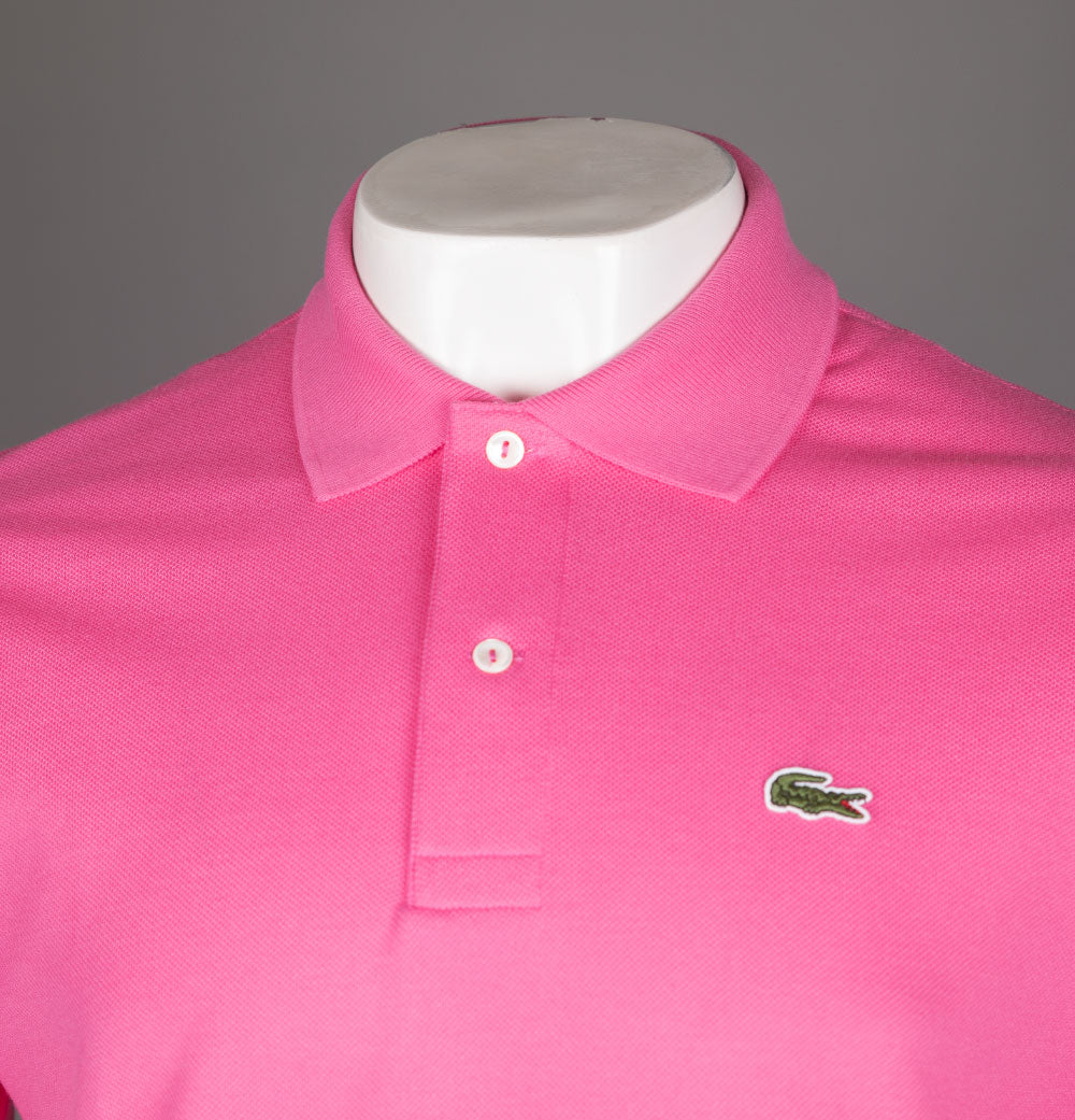 det samme hoppe Frø Lacoste Classic Fit L.12.12 Polo Shirt Bright Pink – Bronx Clothing