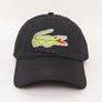Lacoste Contrast Strap Large Croc Cap Black
