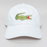 Lacoste Contrast Strap Large Croc Cap White