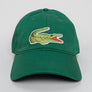 Lacoste Large Croc Organic Cotton Twill Cap Green