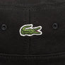 Lacoste Organic Cotton Pique Bucket Hat Black