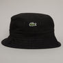 Lacoste Organic Cotton Pique Bucket Hat Black