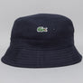Lacoste Organic Cotton Pique Bucket Hat Navy