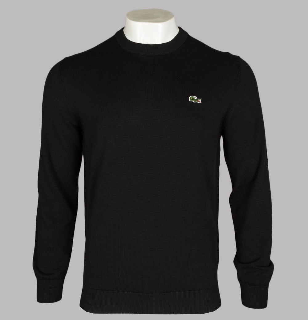 Lacoste black v neck jumper Clearance