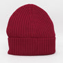 Lacoste Ribbed Wool Beanie Bordeaux