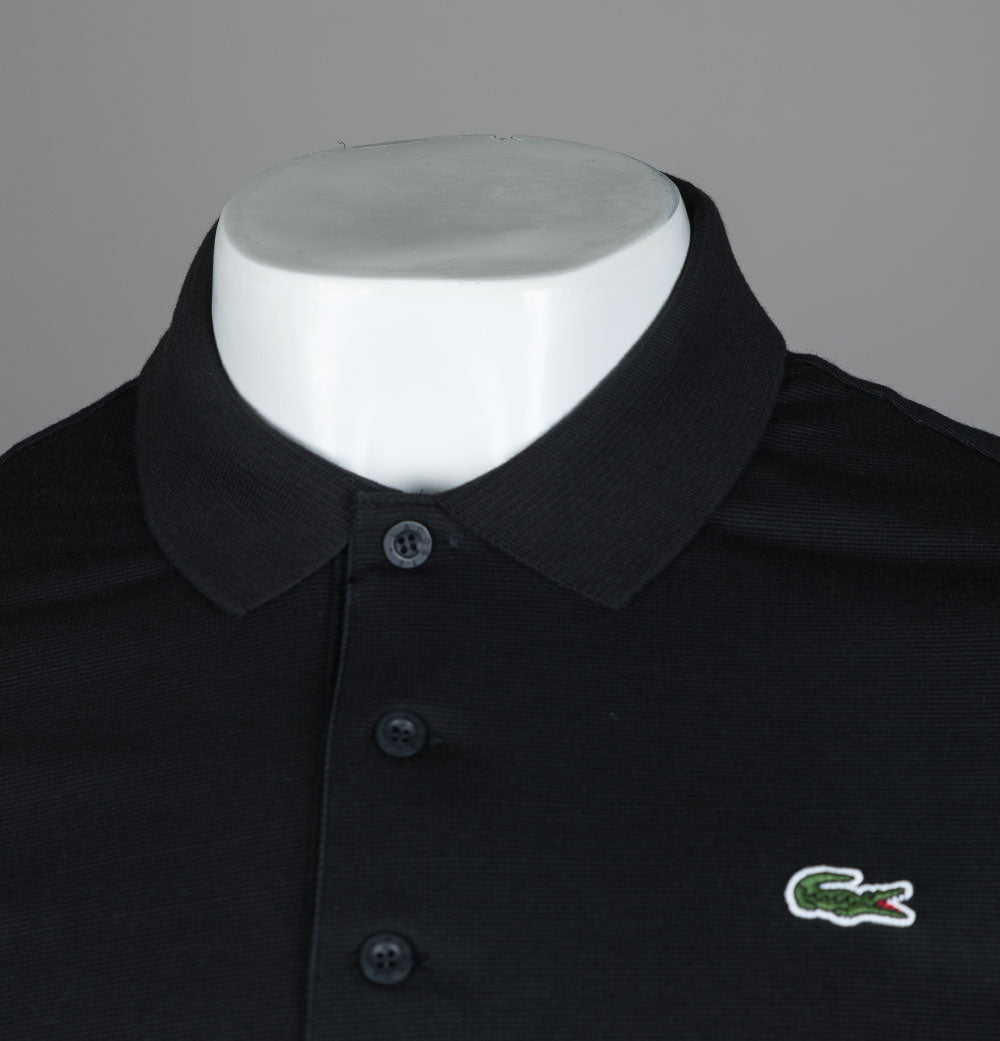 slidbane Slud spole Lacoste Sport Cotton Blend Ottoman Polo Shirt Black – Bronx Clothing