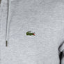 Lacoste Zip Up Hooded Sweatshirt Light Grey