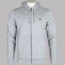 Lacoste Zip Up Hooded Sweatshirt Light Grey