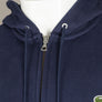 Lacoste Zip Up Hooded Sweatshirt Navy