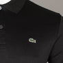 Lacoste Cotton Jersey Polo Shirt Black